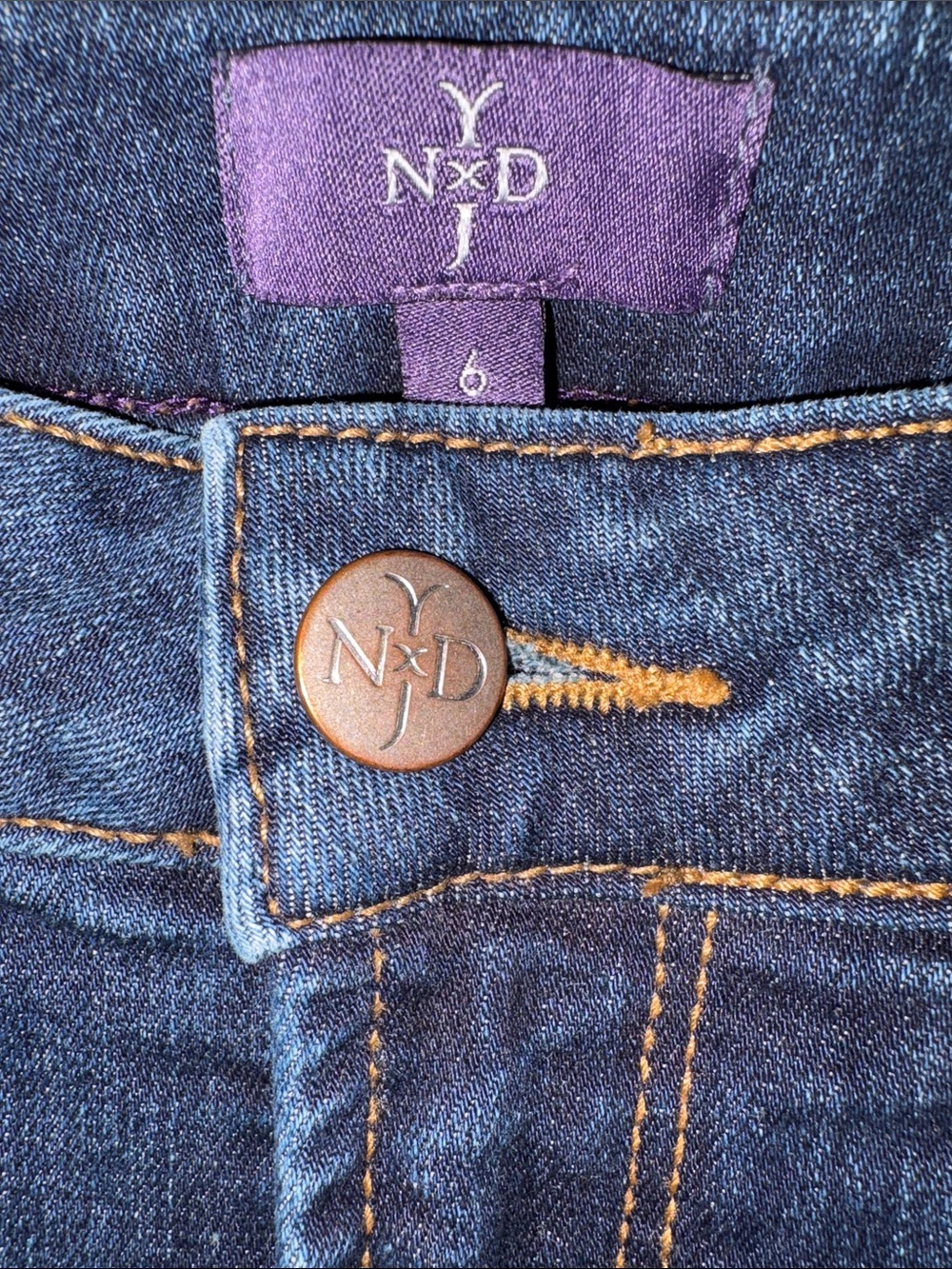 NYDJ Women's Clarissa Ankle Jeans in Dark Blue Wash Size 6 - Picture 2 of 8